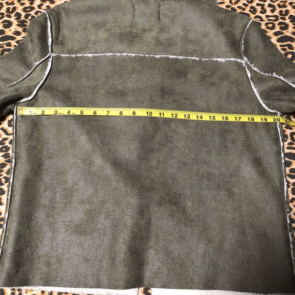 Faux Suede Aviator Jacket - Picture 13 of 15